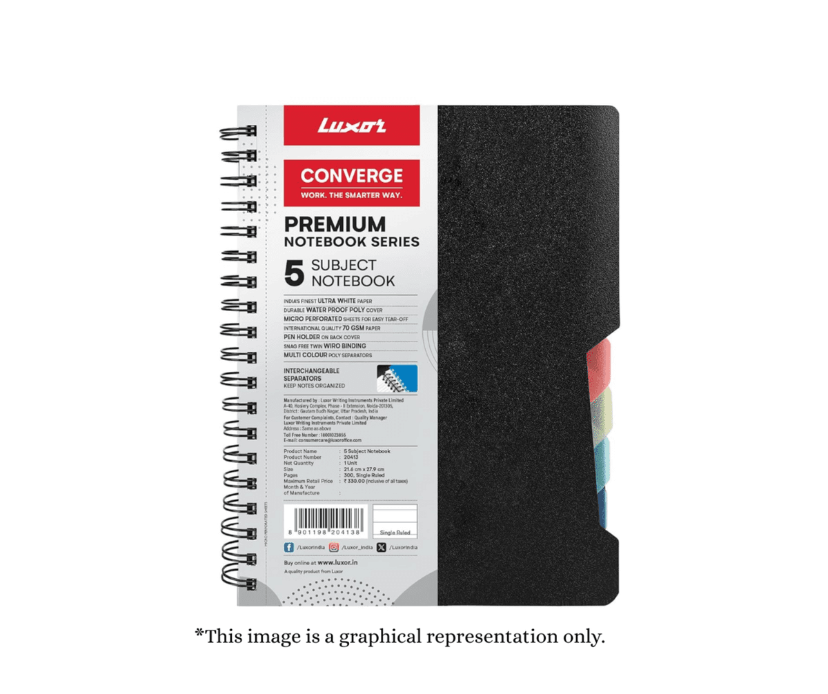 Luxor 5Subject Notebook