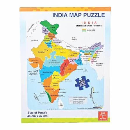 Dolly Plastic India Map Puzzle